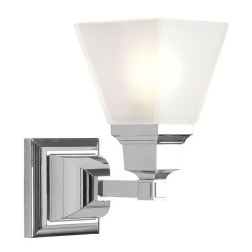 Mission One Light Wall Sconce in Polished Chrome (107|1031-05)