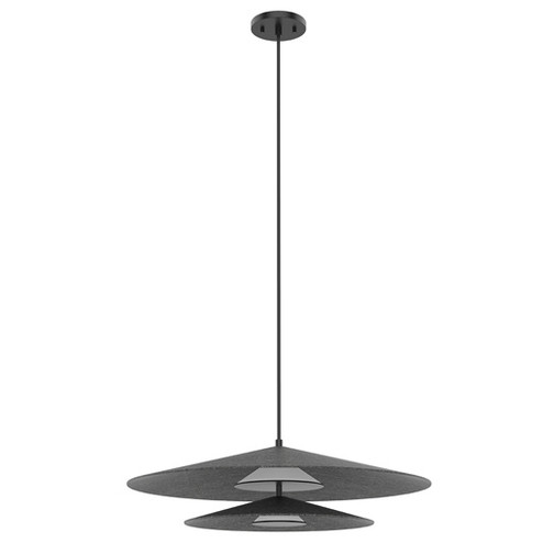 Cruz LED Pendant in Felt - Gray (347|PD22907-GY)