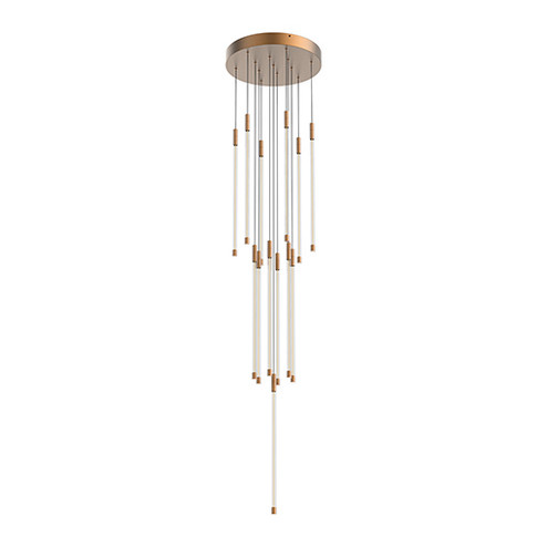 Motif LED Pendant in Brushed Gold (347|MP75121-BG)