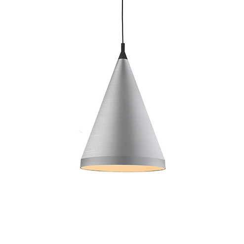 Dorothy One Light Pendant in Brushed Nickel With Black Detail (347|492722-BN/BK)