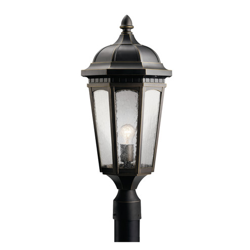 Courtyard One Light Outdoor Post Mount in Rubbed Bronze (12|9532RZ)