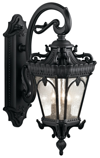 Tournai Three Light Outdoor Wall Mount in Textured Black (12|9358BKT)