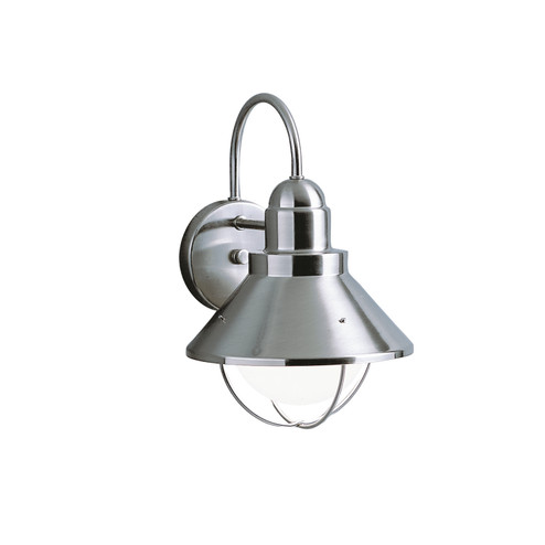 Seaside One Light Outdoor Wall Mount in Brushed Nickel (12|9022NI)