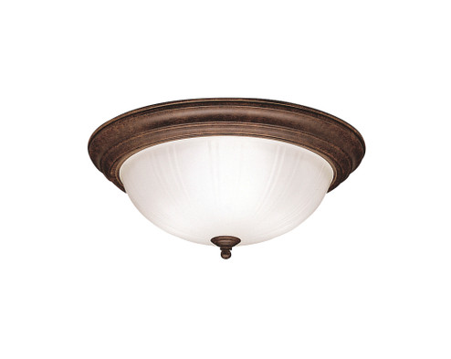 Three Light Flush Mount in Tannery Bronze (12|8655TZ)