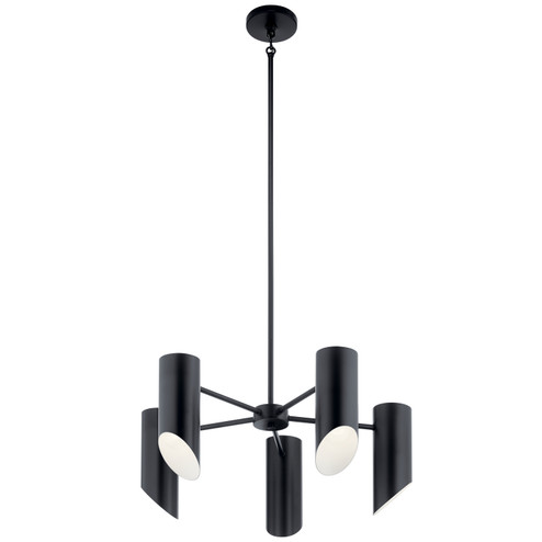 Trentino Five Light Chandelier in Black (12|52160BK)