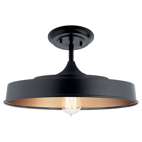 Elias One Light Semi Flush Mount in Black (12|52098BK)