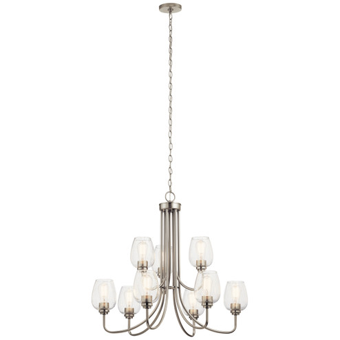 Valserrano Nine Light Chandelier in Brushed Nickel (12|44378NICS)