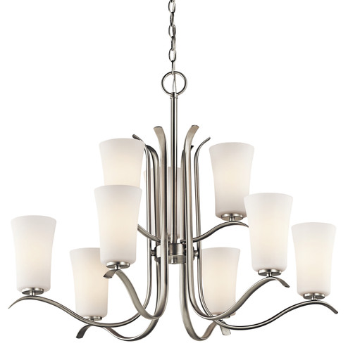 Armida Nine Light Chandelier in Brushed Nickel (12|43075NI)