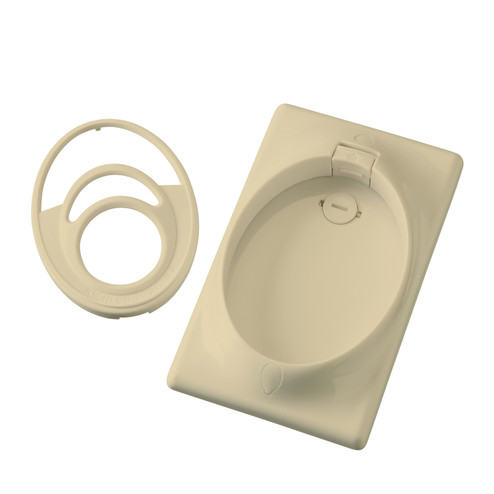 Accessory Single Gang CoolTouch Wall Plate in Ivory (Not Painted) (12|370010IV)