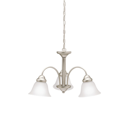 Wynberg Three Light Chandelier in Brushed Nickel (12|3293NI)