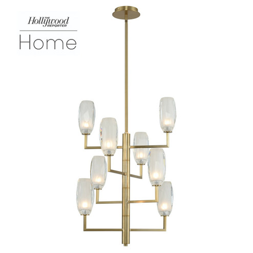 October LED Foyer Chandelier in Winter Brass (33|511550WB)