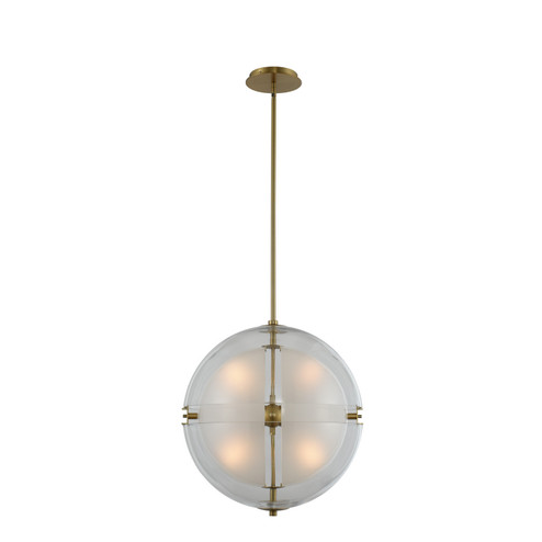 Sussex LED Pendant in Winter Brass (33|509752WB)