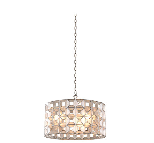 Prado Three Light Pendant in Oxidized Silver Leaf (33|509151OSL)