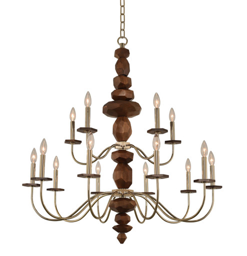 Lassen 15 Light Chandelier in Champagne Gold (33|304952CG)