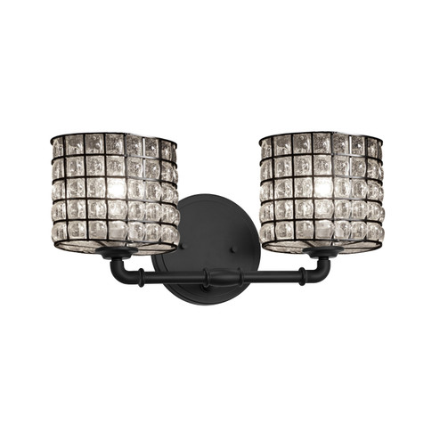 Wire Glass Two Light Bath Bar in Dark Bronze (102|WGL-8462-30-GRCB-DBRZ)