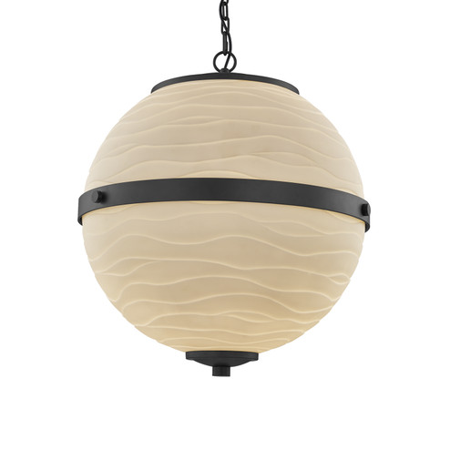 Porcelina LED Chandelier in Matte Black (102|PNA-8040-WAVE-MBLK)