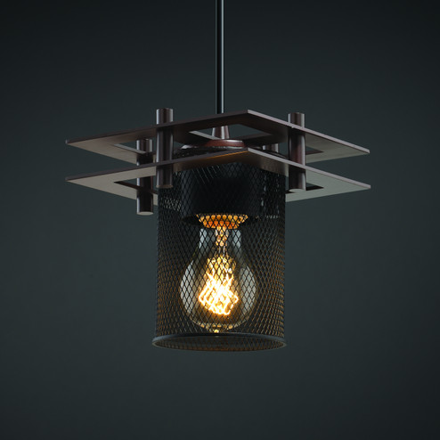 Wire Mesh One Light Pendant in Polished Chrome (102|MSH-8165-10-CROM-BKCD)
