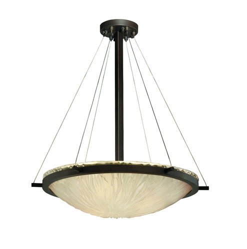 Veneto Luce LED Pendant in Dark Bronze (102|GLA-9692-35-WTFR-DBRZ-LED5-5000)