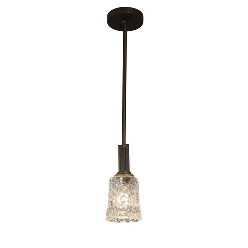 Veneto Luce LED Pendant in Matte Black (102|GLA-8445-16-CLRT-MBLK-LED1-700)