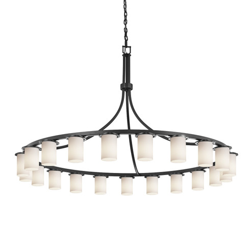 Fusion LED Chandelier in Dark Bronze (102|FSN-8736-10-OPAL-DBRZ-LED21-14700)