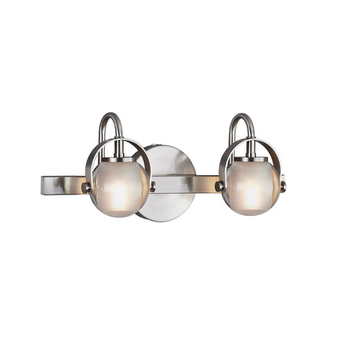 Fusion Two Light Bath Bar in Brushed Nickel (102|FSN-8062-CLOP-NCKL)