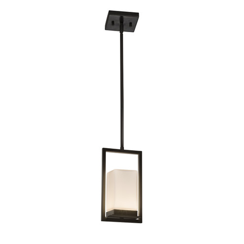 Fusion LED Outdoor Mini-Pendant in Dark Bronze (102|FSN-7515W-OPAL-DBRZ)