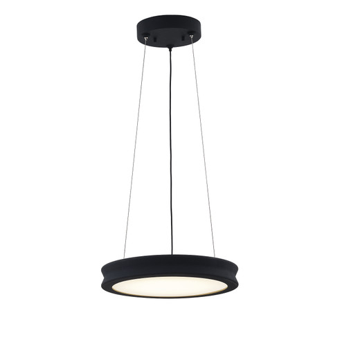 Fusion LED Pendant in Matte Black - Textured (102|FSN-4191-OPAL-MBTX)