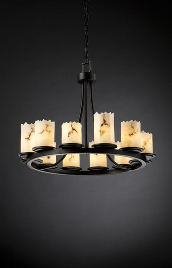 LumenAria LED Chandelier in Dark Bronze (102|FAL-8768-12-DBRZ-LED12-8400)