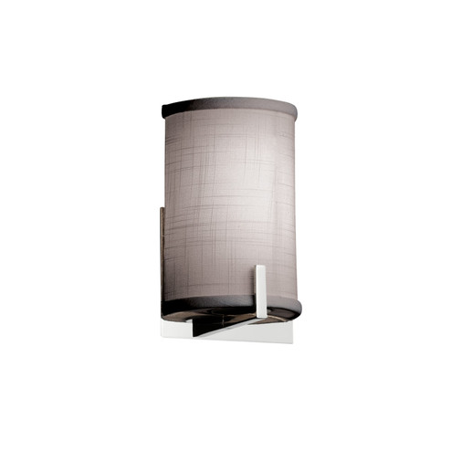 Textile One Light Wall Sconce in Polished Chrome (102|FAB-5531-GRAY-CROM)