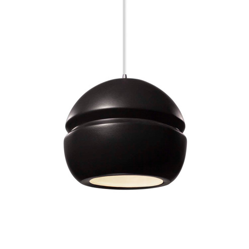 Radiance One Light Pendant in Carbon - Matte Black (102|CER-6410-CRB-CROM-WTCD)