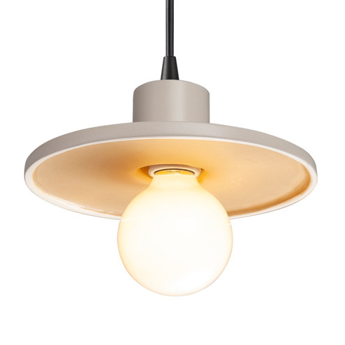 Radiance One Light Pendant in Matte White with Champagne Gold (102|CER-6325-MTGD-MBLK-BKCD)