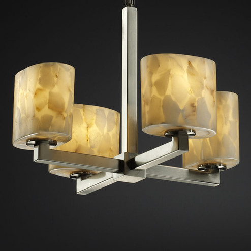 Alabaster Rocks LED Chandelier in Matte Black (102|ALR-8829-30-MBLK-LED4-2800)