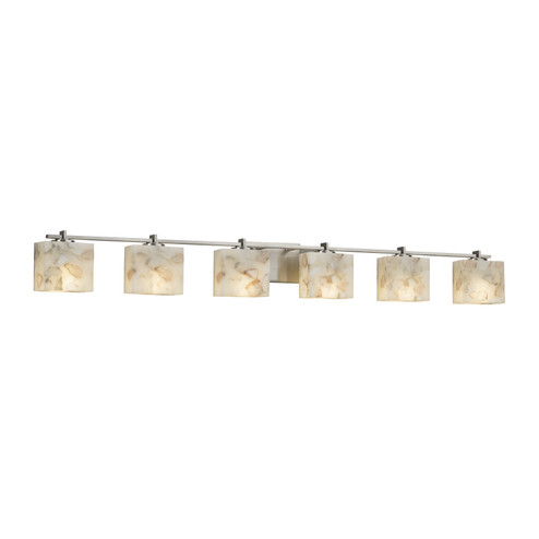 Alabaster Rocks LED Bath Bar in Brushed Nickel (102|ALR-8416-55-NCKL-LED6-4200)