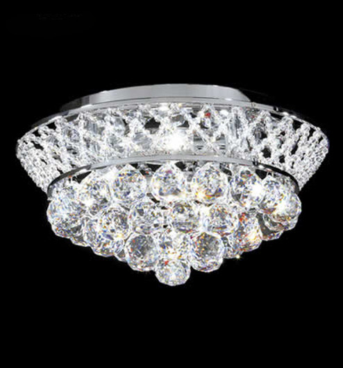 Jacqueline Four Light Flush Mount in Silver (64|94127S22)