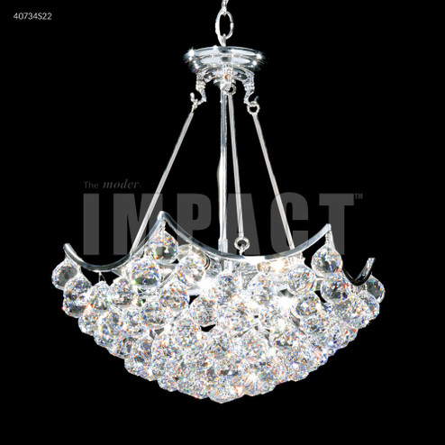 Contemporary Six Light Chandelier in Silver (64|40734S22)