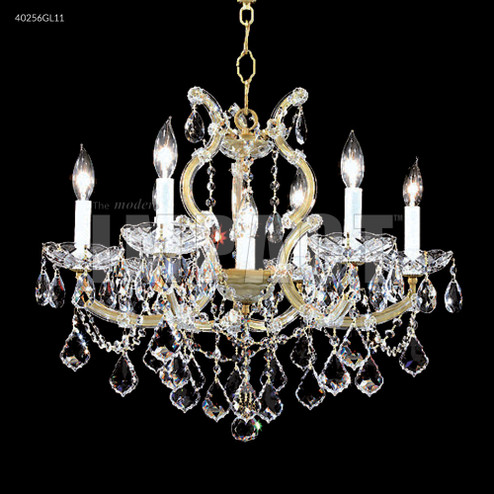 Maria Theresa Six Light Chandelier in Gold Lustre (64|40256GL11)