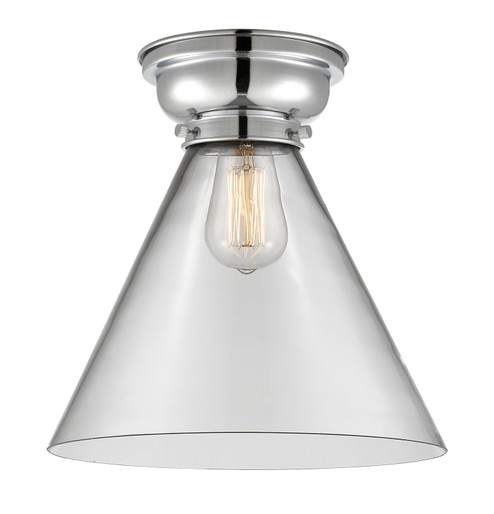 Franklin Restoration One Light Flush Mount in Polished Chrome (405|623-1F-PC-G42-L)