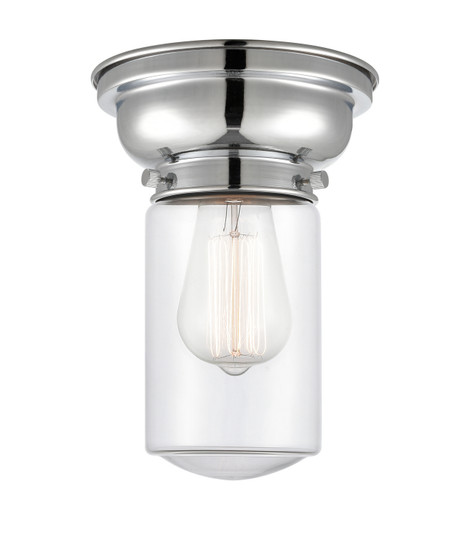 Franklin Restoration One Light Flush Mount in Polished Chrome (405|623-1F-PC-G312)