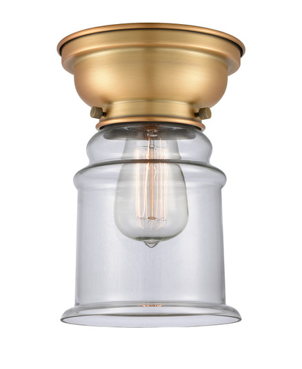 Franklin Restoration One Light Flush Mount in Brushed Brass (405|623-1F-BB-G182)