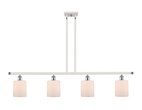 Ballston Four Light Island Pendant in White Polished Chrome (405|516-4I-WPC-G111)