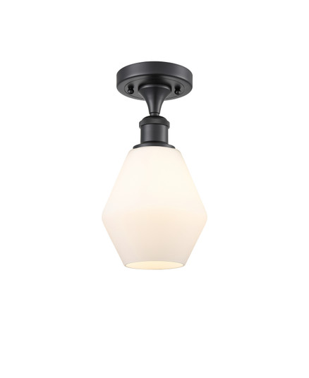 Ballston One Light Semi-Flush Mount in Matte Black (405|516-1C-BK-G651-6)