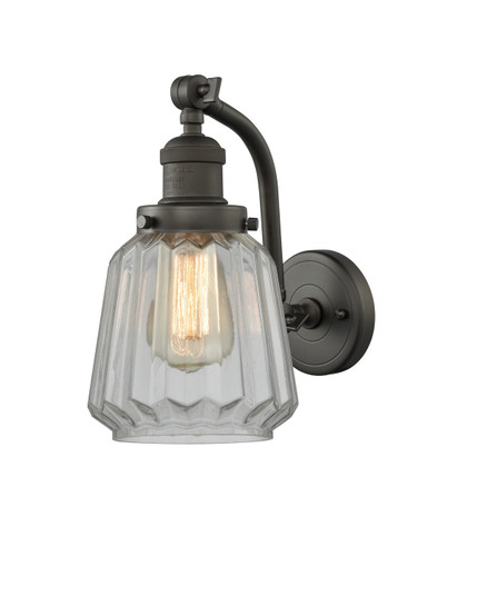 Franklin Restoration One Light Wall Sconce in Oil Rubbed Bronze (405|515-1W-OB-G142)