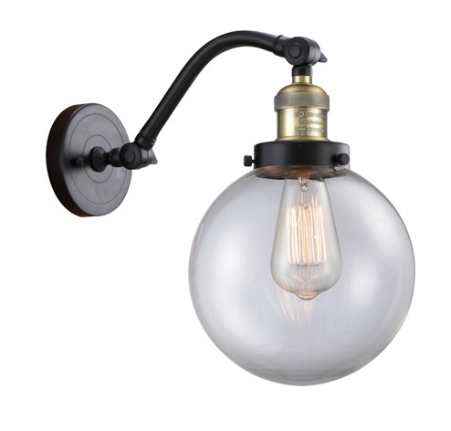 Franklin Restoration LED Wall Sconce in Black Antique Brass (405|515-1W-BAB-G202-8-LED)