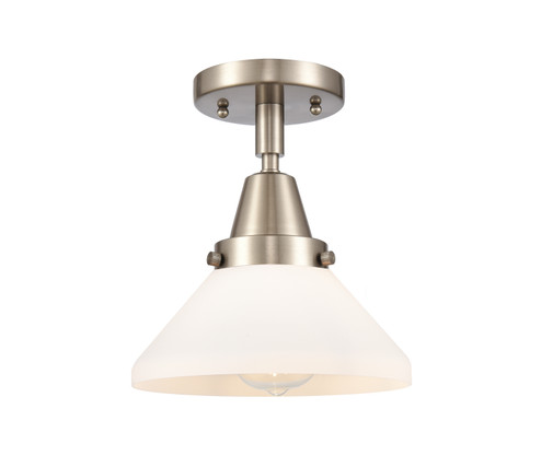 Caden One Light Flush Mount in Brushed Satin Nickel (405|447-1C-SN-G4471)