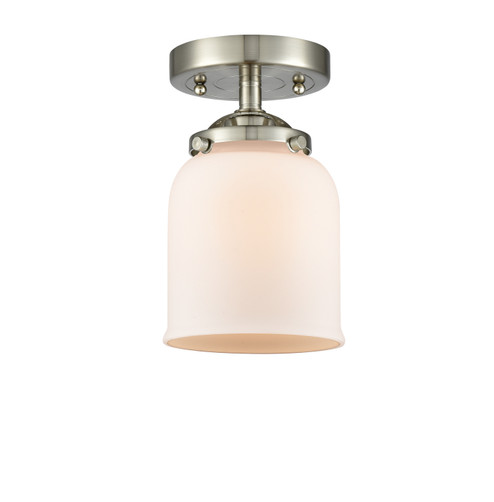 Nouveau One Light Semi-Flush Mount in Brushed Satin Nickel (405|284-1C-SN-G51)