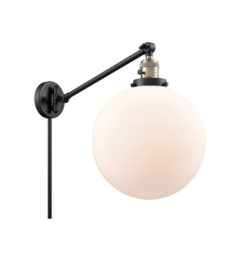 Franklin Restoration LED Swing Arm Lamp in Black Antique Brass (405|237-BAB-G201-12-LED)