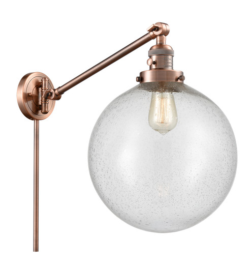 Franklin Restoration LED Swing Arm Lamp in Antique Copper (405|237-AC-G204-12-LED)
