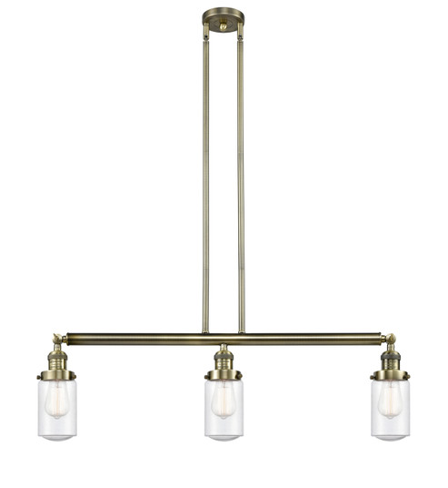 Franklin Restoration LED Island Pendant in Antique Brass (405|213-AB-G314-LED)