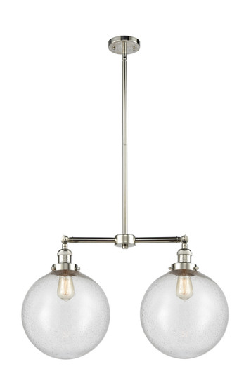 Franklin Restoration LED Island Pendant in Polished Nickel (405|209-PN-G204-12-LED)