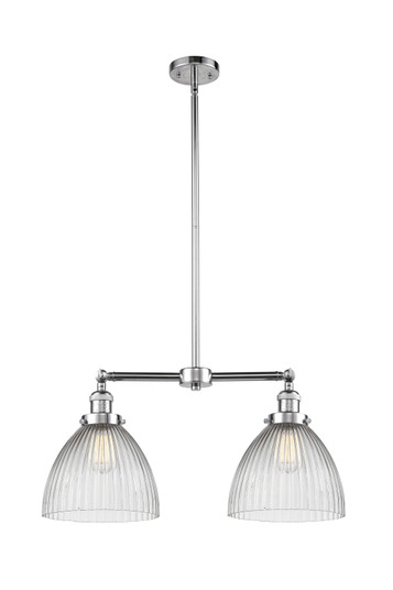 Franklin Restoration Two Light Island Pendant in Polished Chrome (405|209-PC-G222)